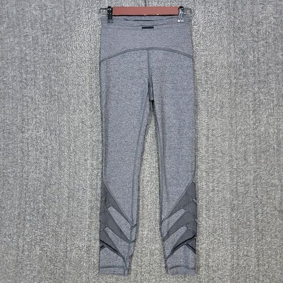 Lululemon Run Leggings Womens 4 Gray Motionful 7/8 Tight 25" w/ Cutouts W5AX5S - Picture 1 of 13